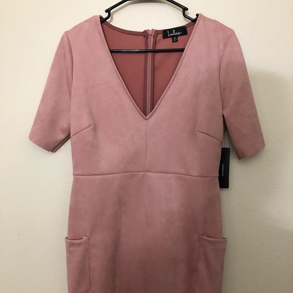 Suede dress